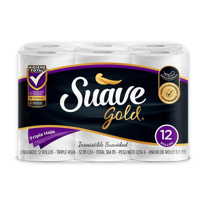 Papel Higienico Suave Gold Gold 12 Rollos