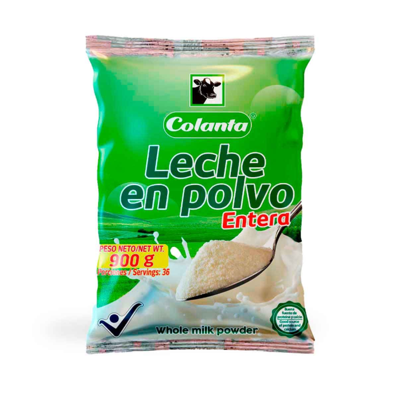 Leche En Polvo Colanta Entera 900