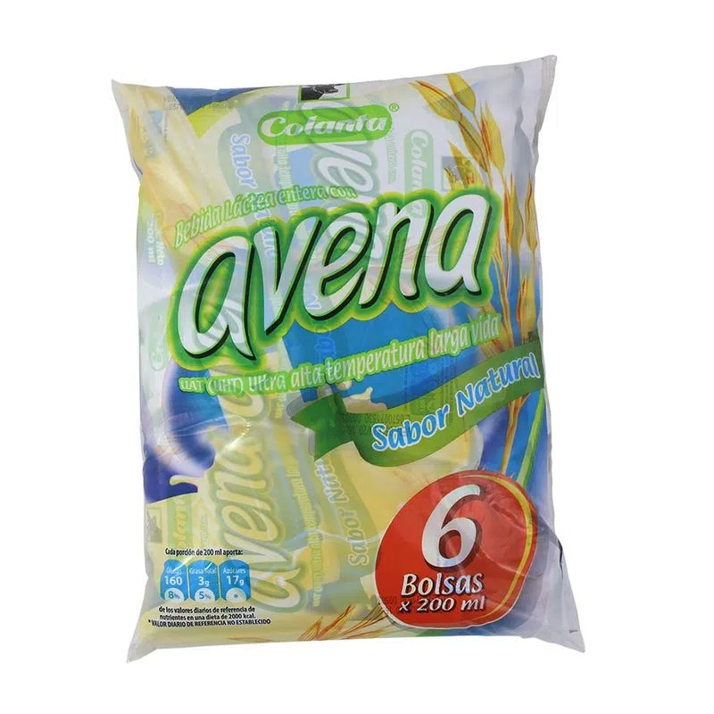 Avena Colanta Natural 6 Und 200 Ml