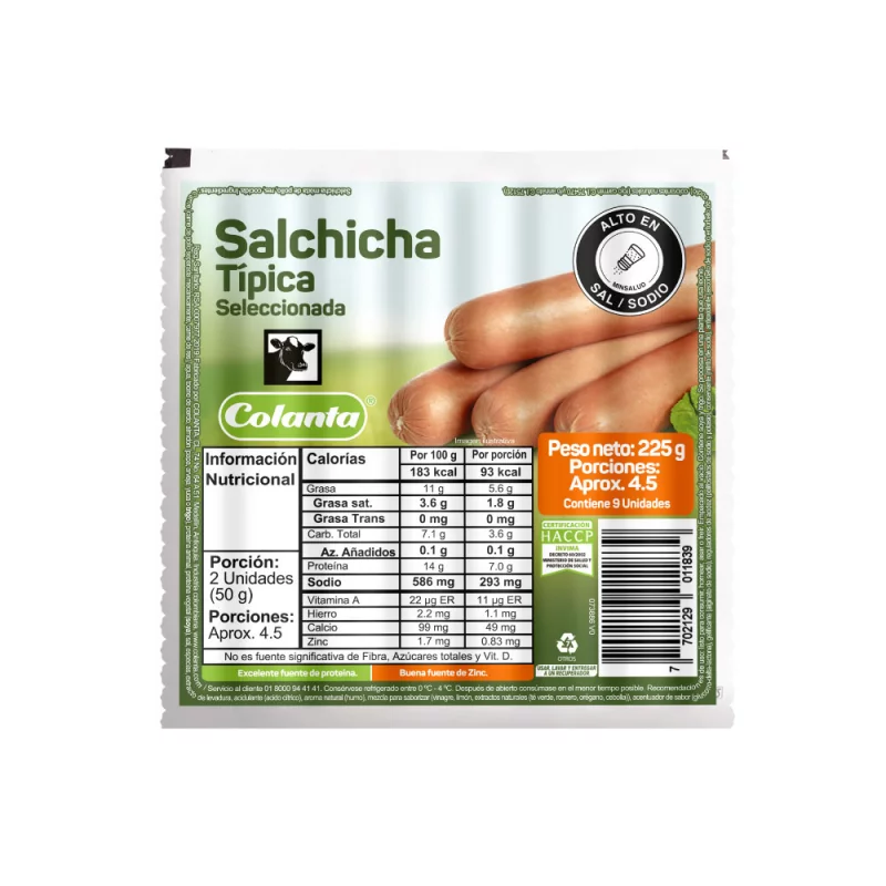 Salch Colantax225g Tipica