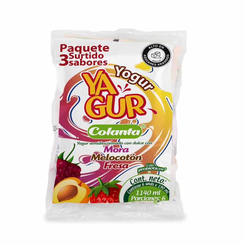 Yogurt Yagurt Surtido 6 Und 190 Ml