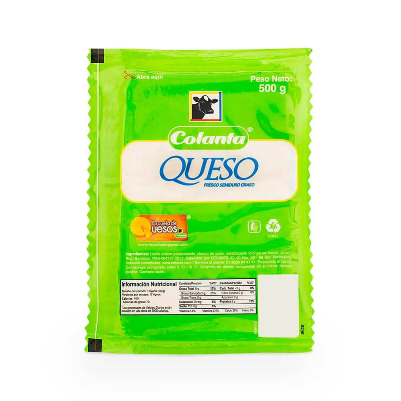 Queso Colanta Blanco 500 Gr