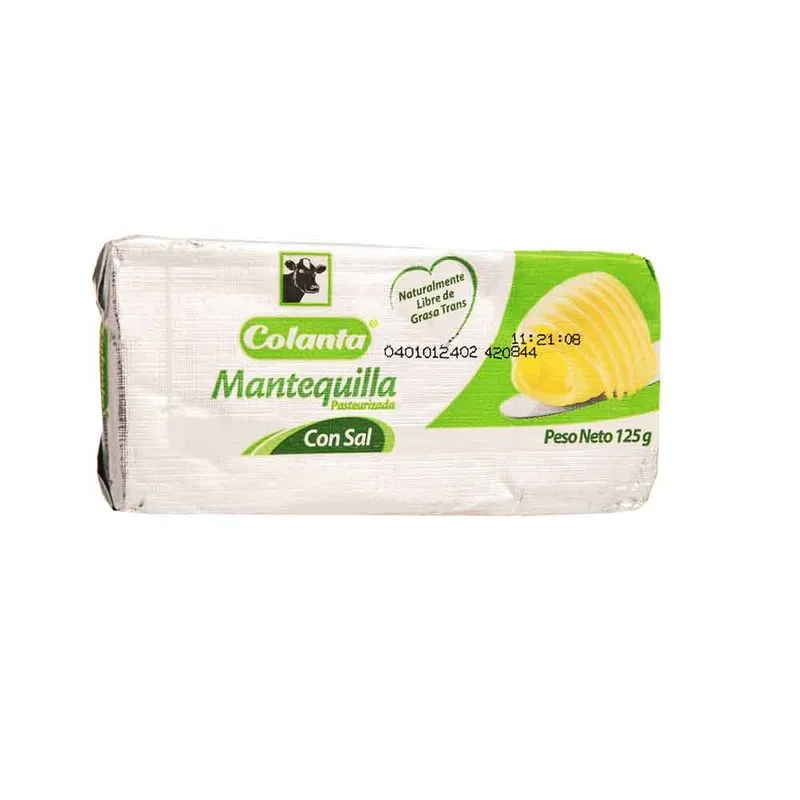 Mantequilla Colanta Con Sal 125 Gr