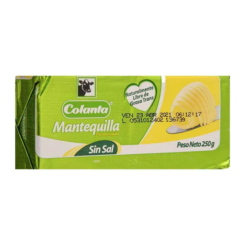 Mantequilla Colanta 250 Gr