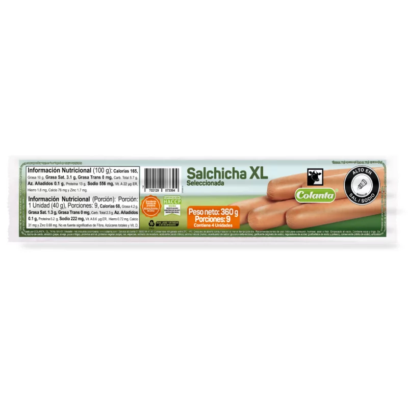 Salch Colanta Xlx360g