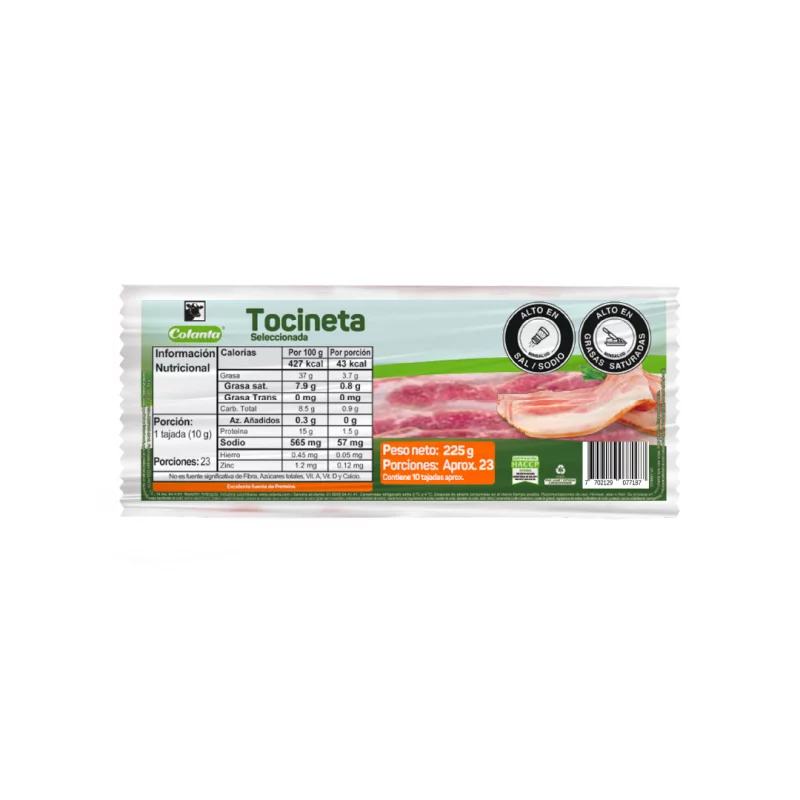 Tocineta Colantax225g