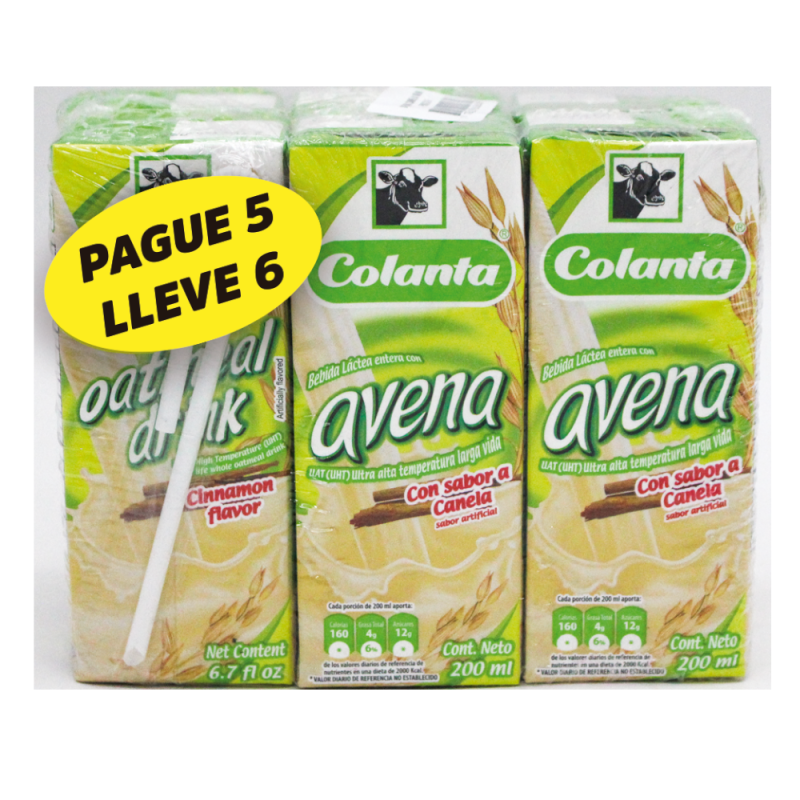 Avena Colanta Uht Slim P5ll6*200ml