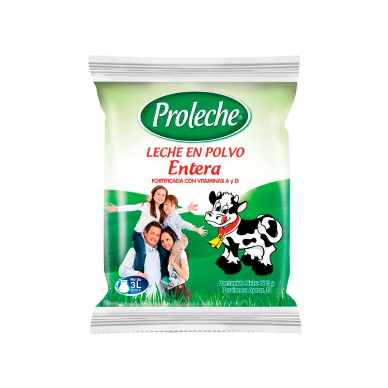Leche En Polvo En Polvo Proleche Entera 380