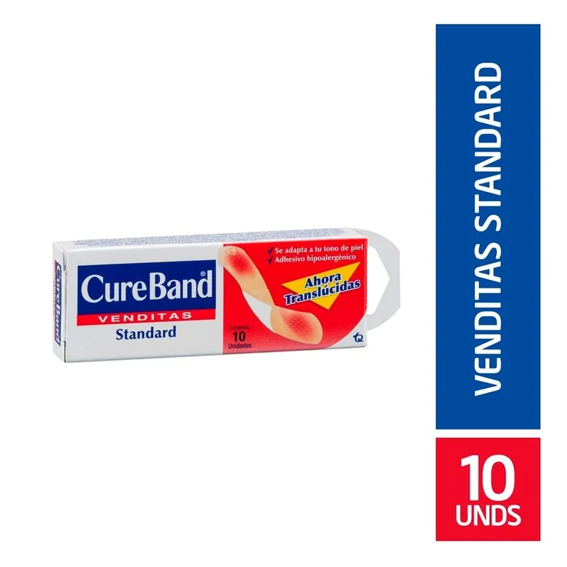 Curas Cureband Estardar 10 Und