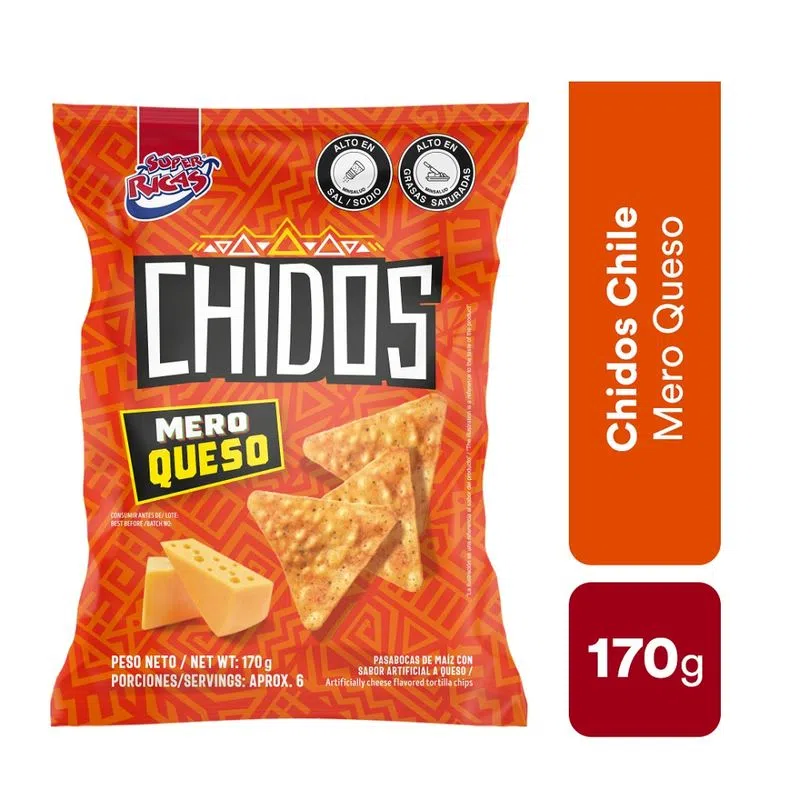 Chidos Super Rica Chile Mero Queso 170 Gr