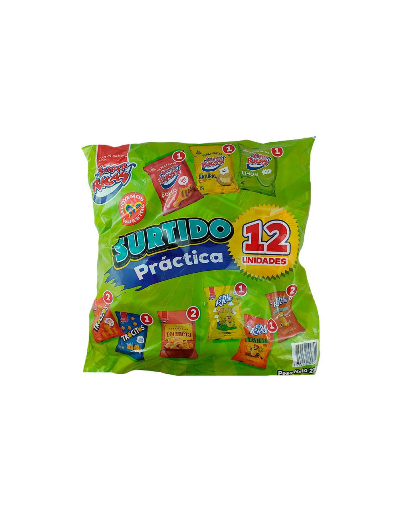 Lonchera Super Rica Surtido 12 Und