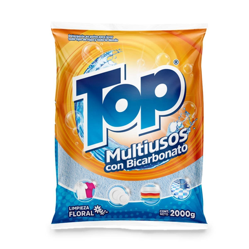 Detergente En Polvo Top Multiusos 2000 Gr