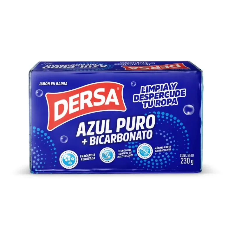 Jabon Barra Dersa Azul Puro Bicar 230g