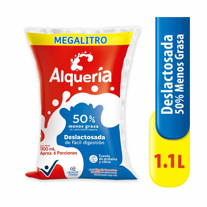Leche Alqueria Deslactosada 1100 Ml