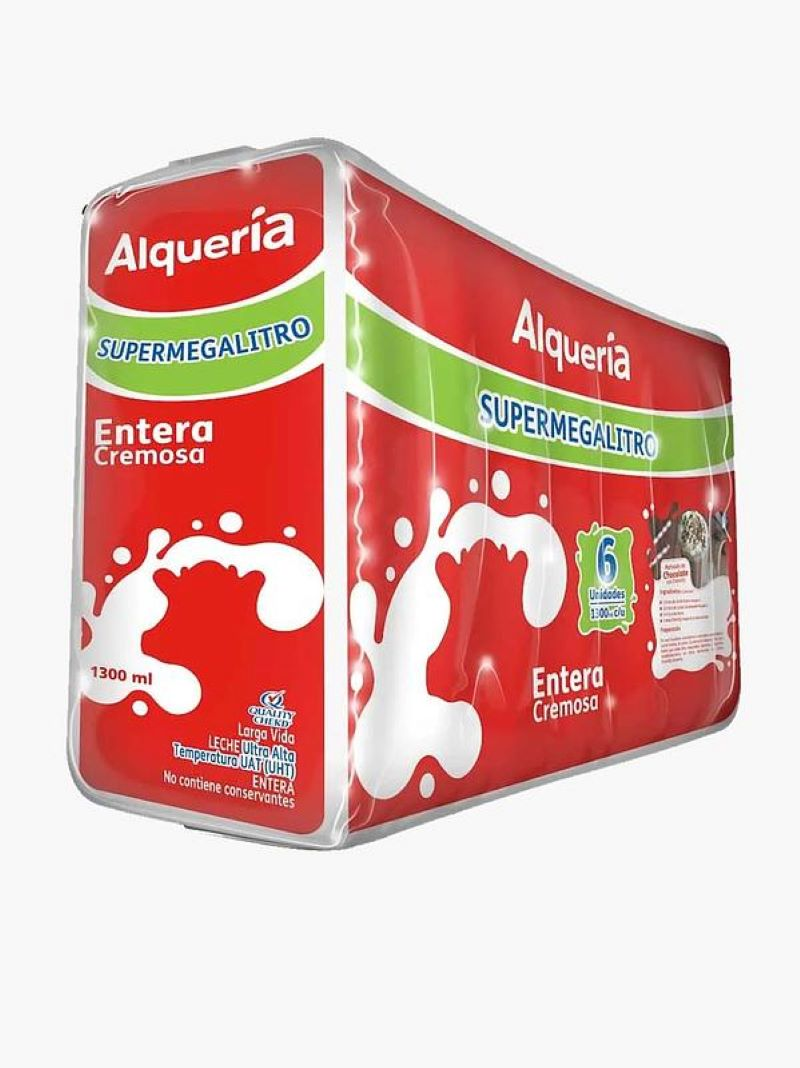 Leche Alqueria Entera 1300mlx6und