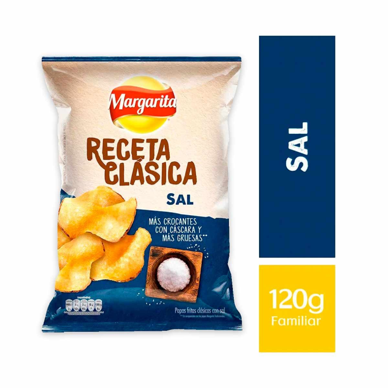 Papas Margarita Natural 120 Gr