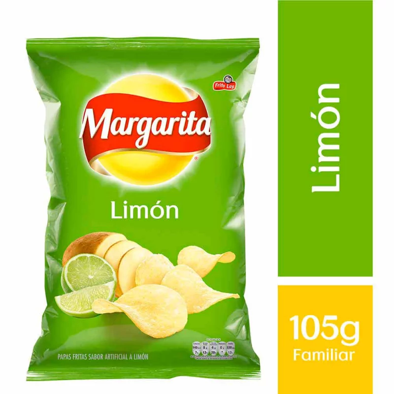 Papas Margarita Limon 105 Gr