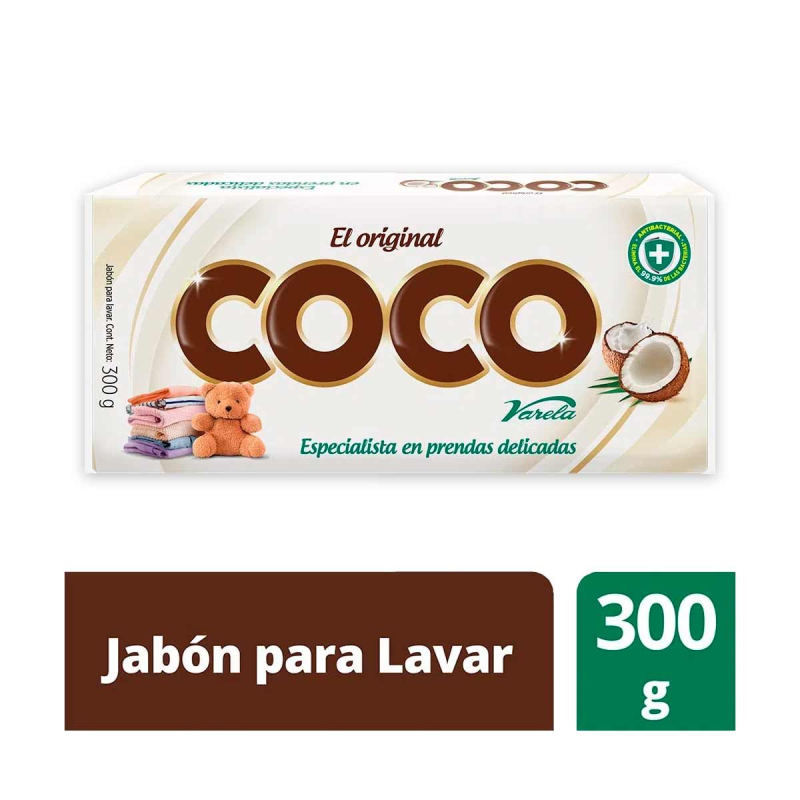 Jabon Varela Barra Coco 300 Gr