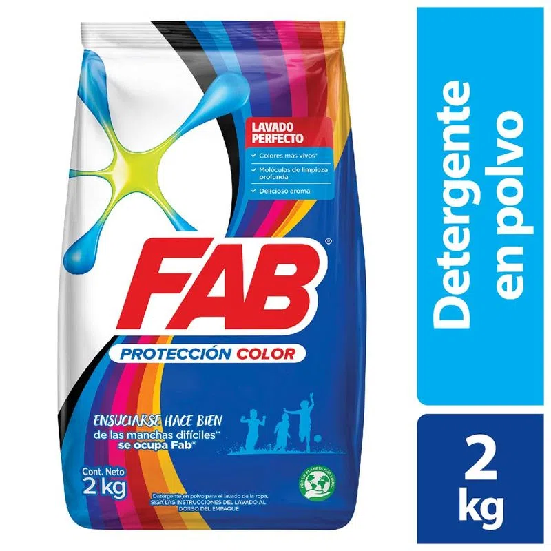 Detergente Fabx2kg Pvo Proteccion Color