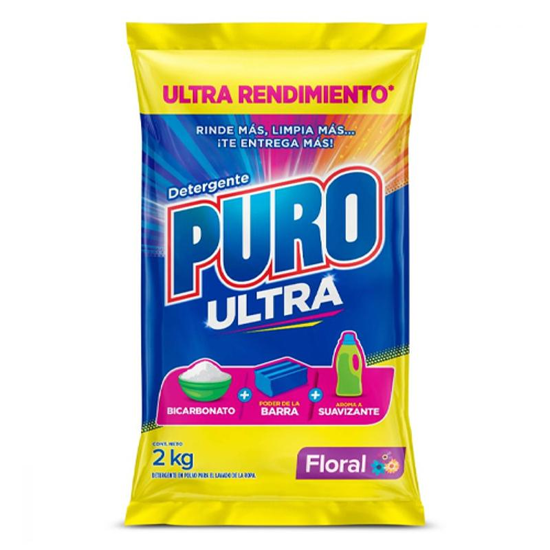 Detergente Puro Polvo Floral 2000g