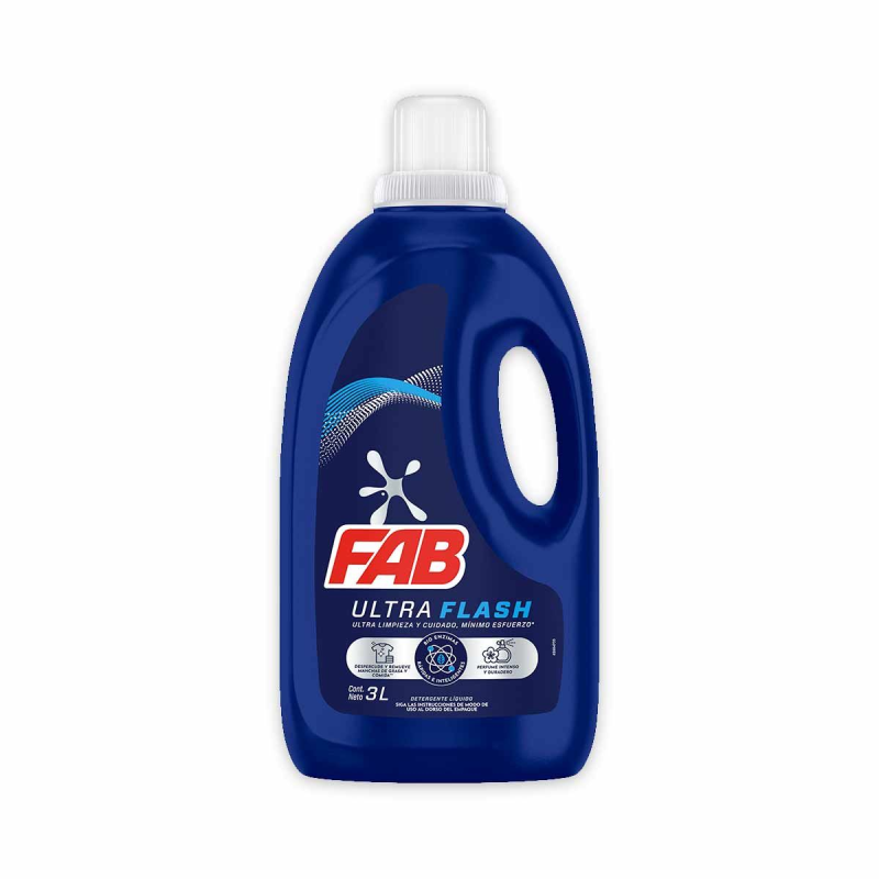 Detergente Liquido Fab Flora 3000 Ml