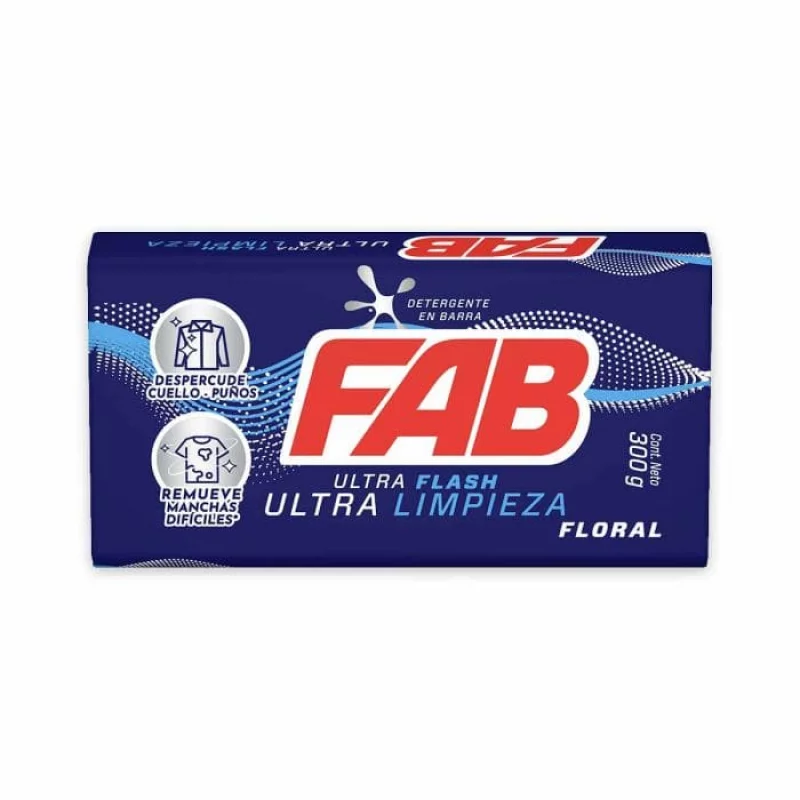 Jabon Ultra Flash Floral Fabx300g