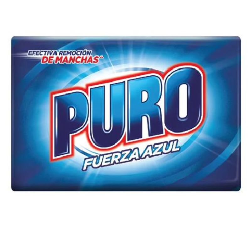 Jabon Puro Bar Fuerza Azul 350g