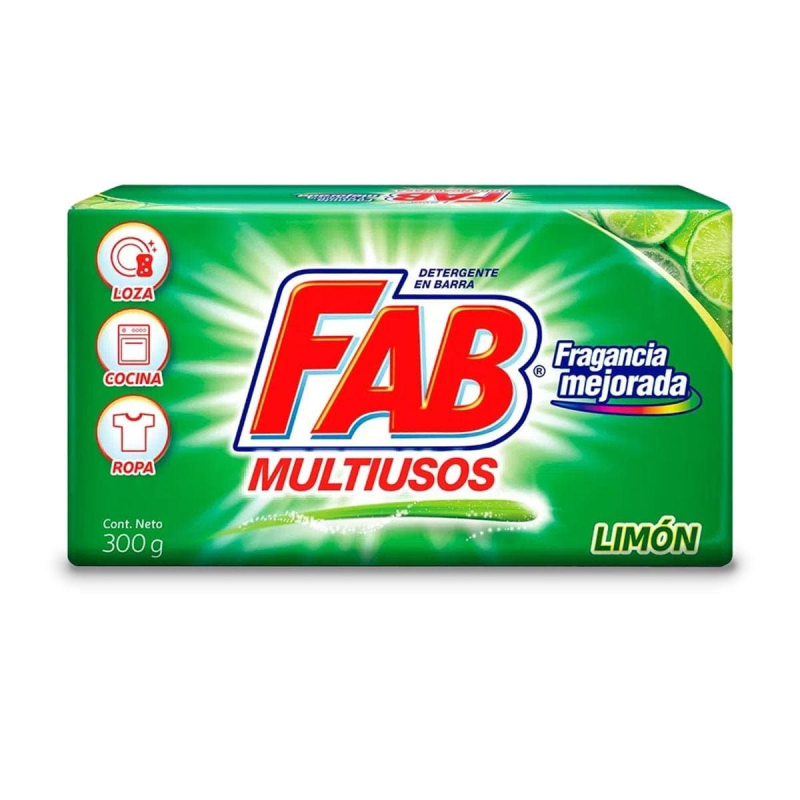Jabon Fab Barra Limon Limon 300 Gr