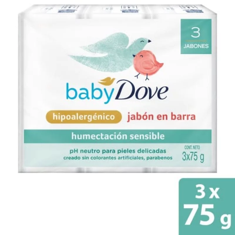 Jabon Dove Baby Humectante Sensible 3 Und