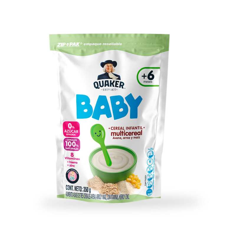 Cereal Baby Quaker Multicereal 350 Gr