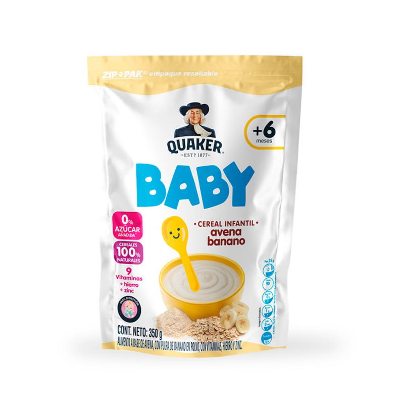Cereal Baby Quaker Banano 350 Gr