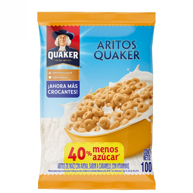 Cereal Quaker Aritos 100 Gr
