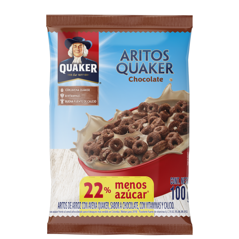 Cereal Quaker Aritos Chocolate 100 Gr