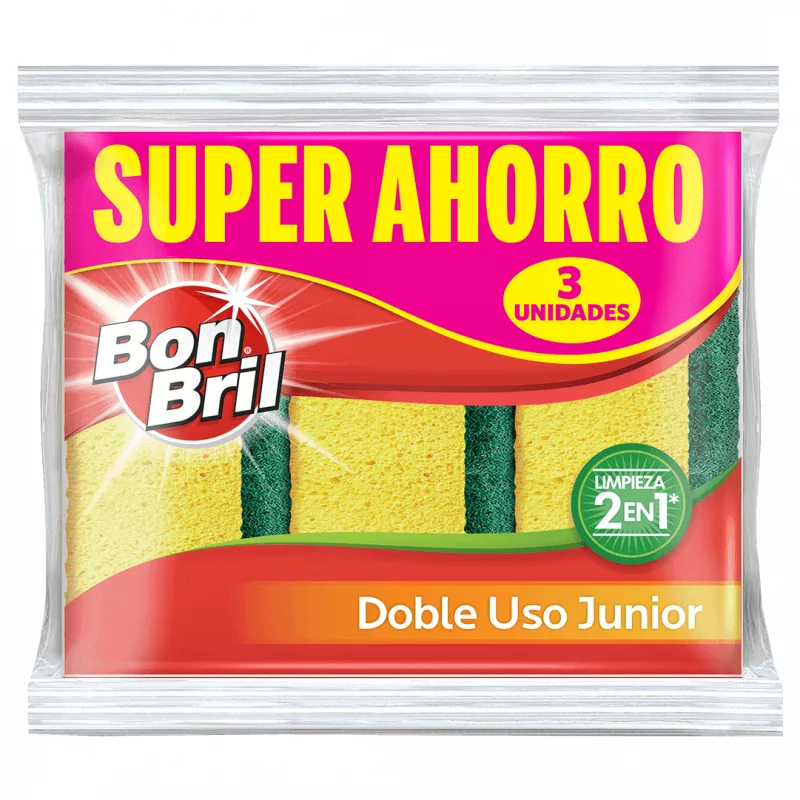 Esponja Bon Bril Doble Uso 3 Und
