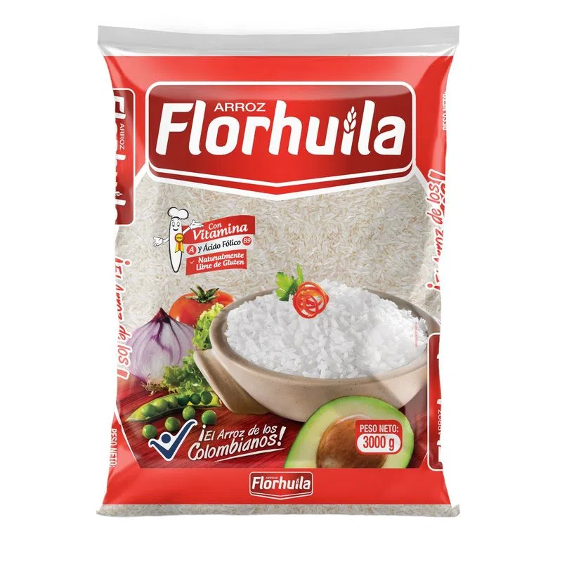 Arroz Florhuila Con Vitaminas 3000 Gr