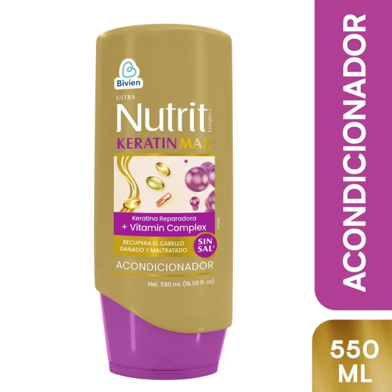 Acond Keratina Nutrit Capilaresx550ml