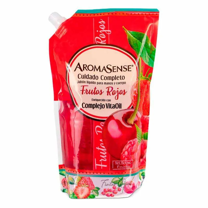 Jabon Liquido Aromasense Frutos Rojos
