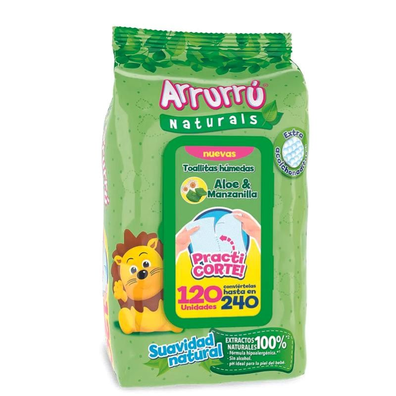 Toallas Humedas Arruru Aloe P.e. 120und