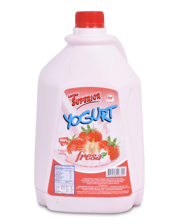 Yogurt Superior Griego Fresa 4000 Ml