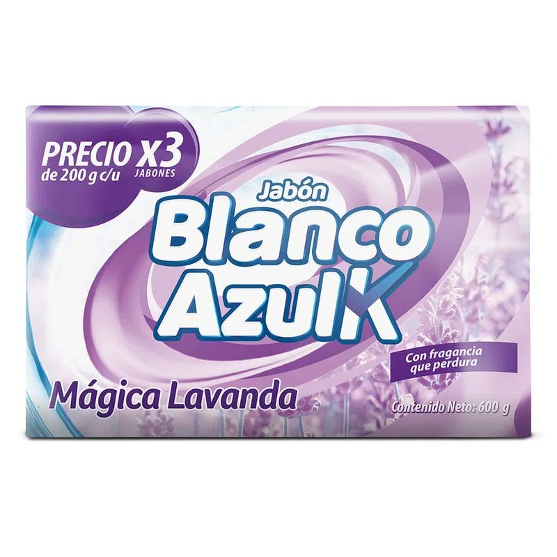 Jabon Azul K Blanco Lavanda 3 Und