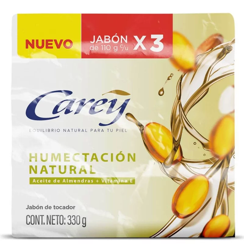 Jabon Carey Humectante Natural 3 Und