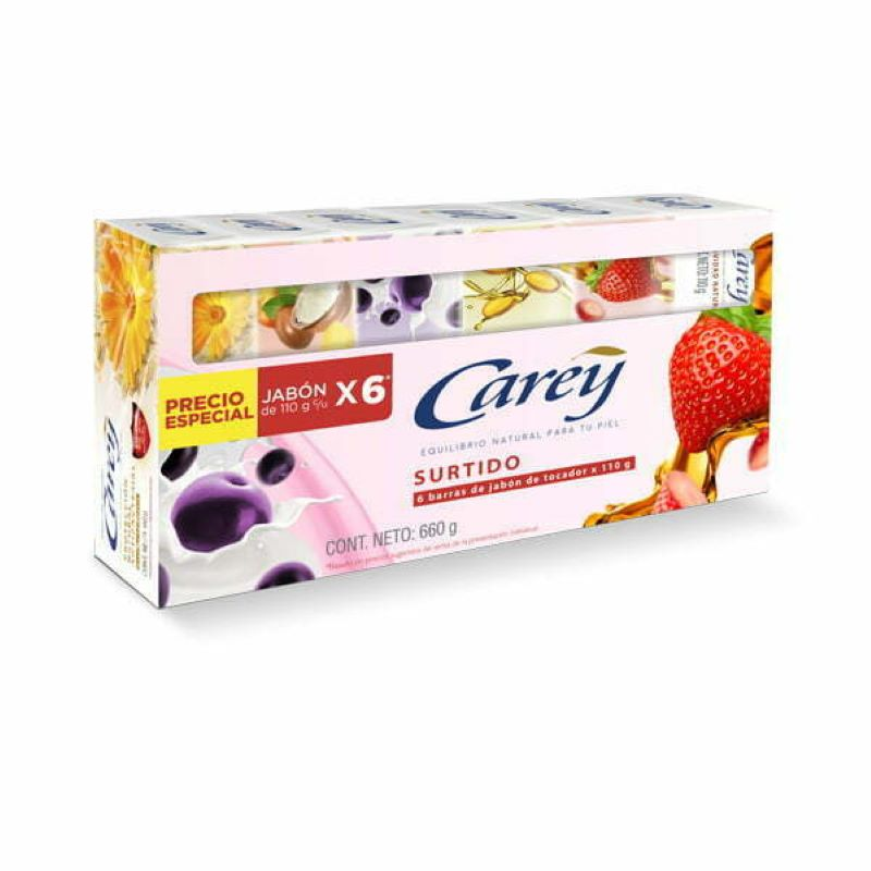 Jabon Carey Surtido 6 Und