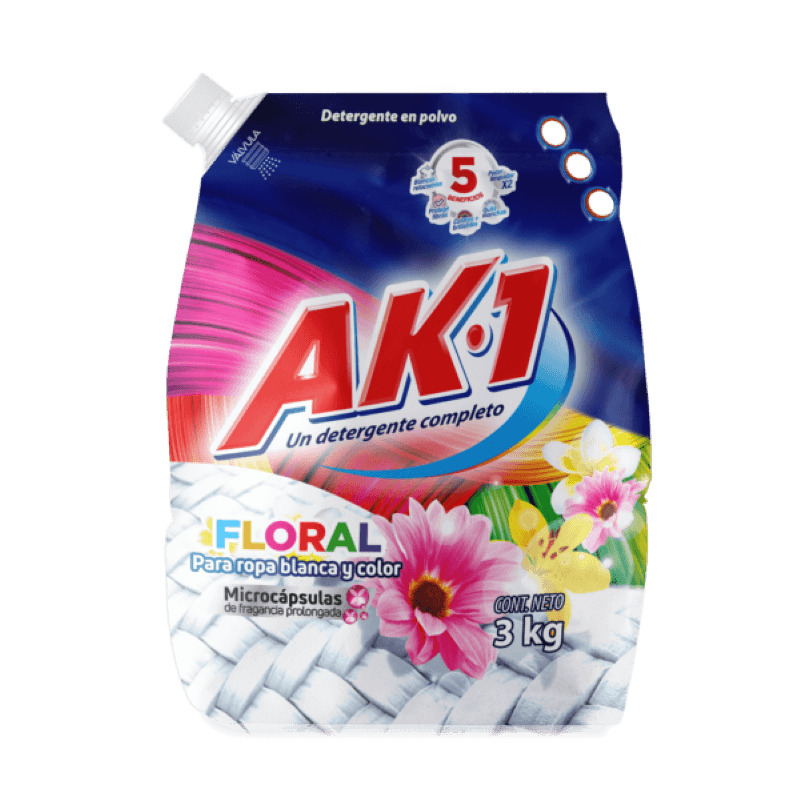 Detergente Ak-1 Floral 3000gr