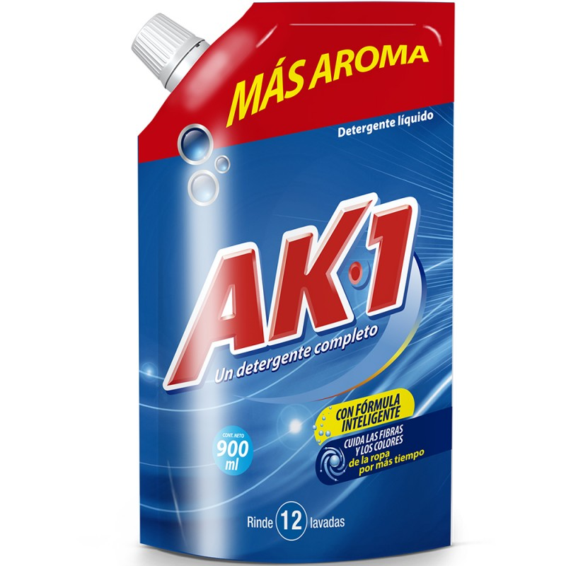 Detergente Liquido Ak1 Doypack 900 Ml