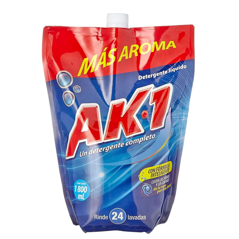 Detergente Liquido Ak1 Doypack 1800 Ml
