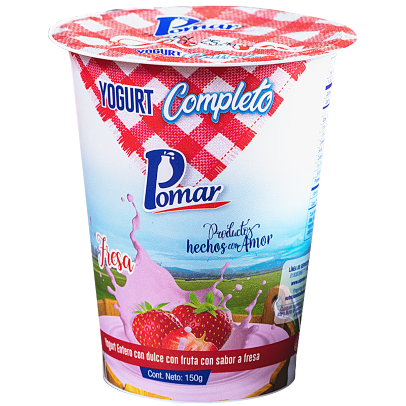 Yogurt Pomar Fresa Vaso 150 Ml