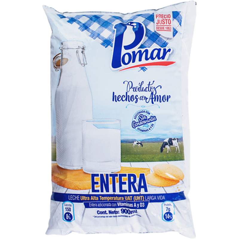 Leche Entera Pomar 900