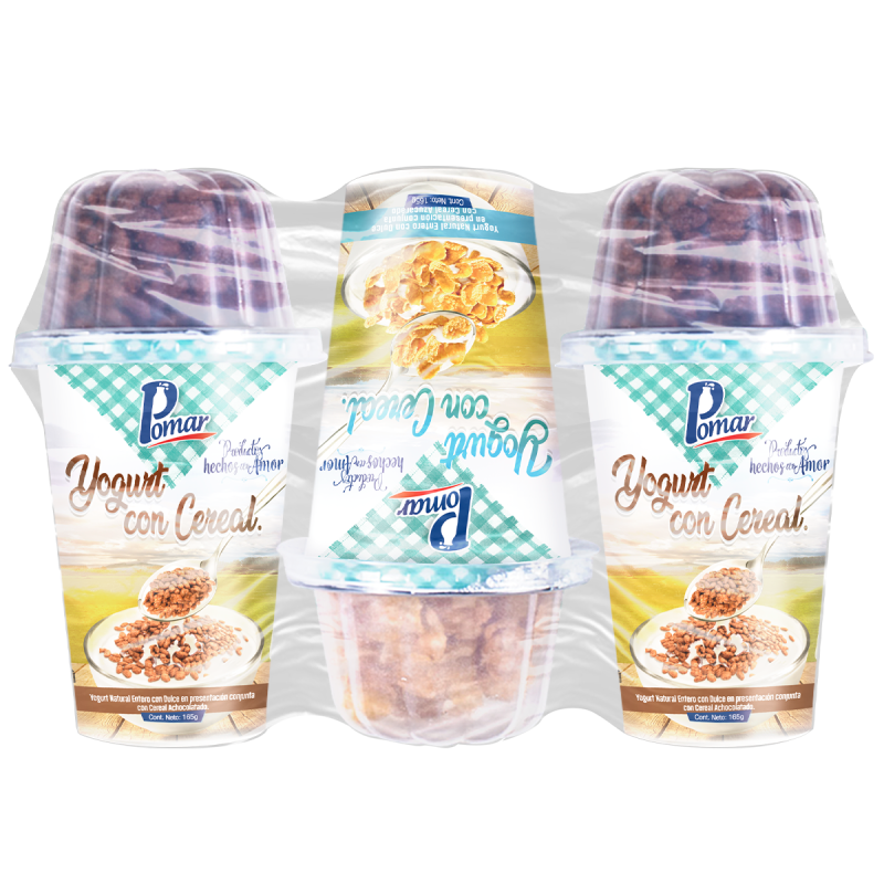 Yogurt Pomar Cereal 3 Und 165 Ml