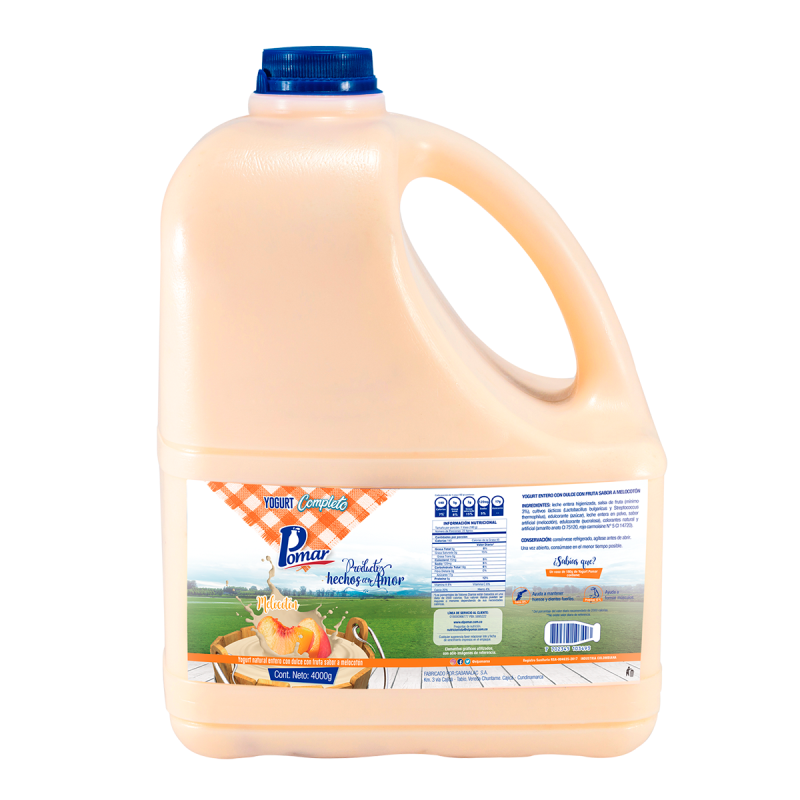 Yogurt Pomar Melon Garrafa 4000 Ml