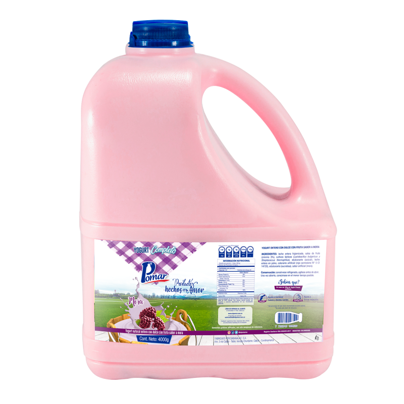 Yogurt Pomar Mora Garrafa 4000 Ml